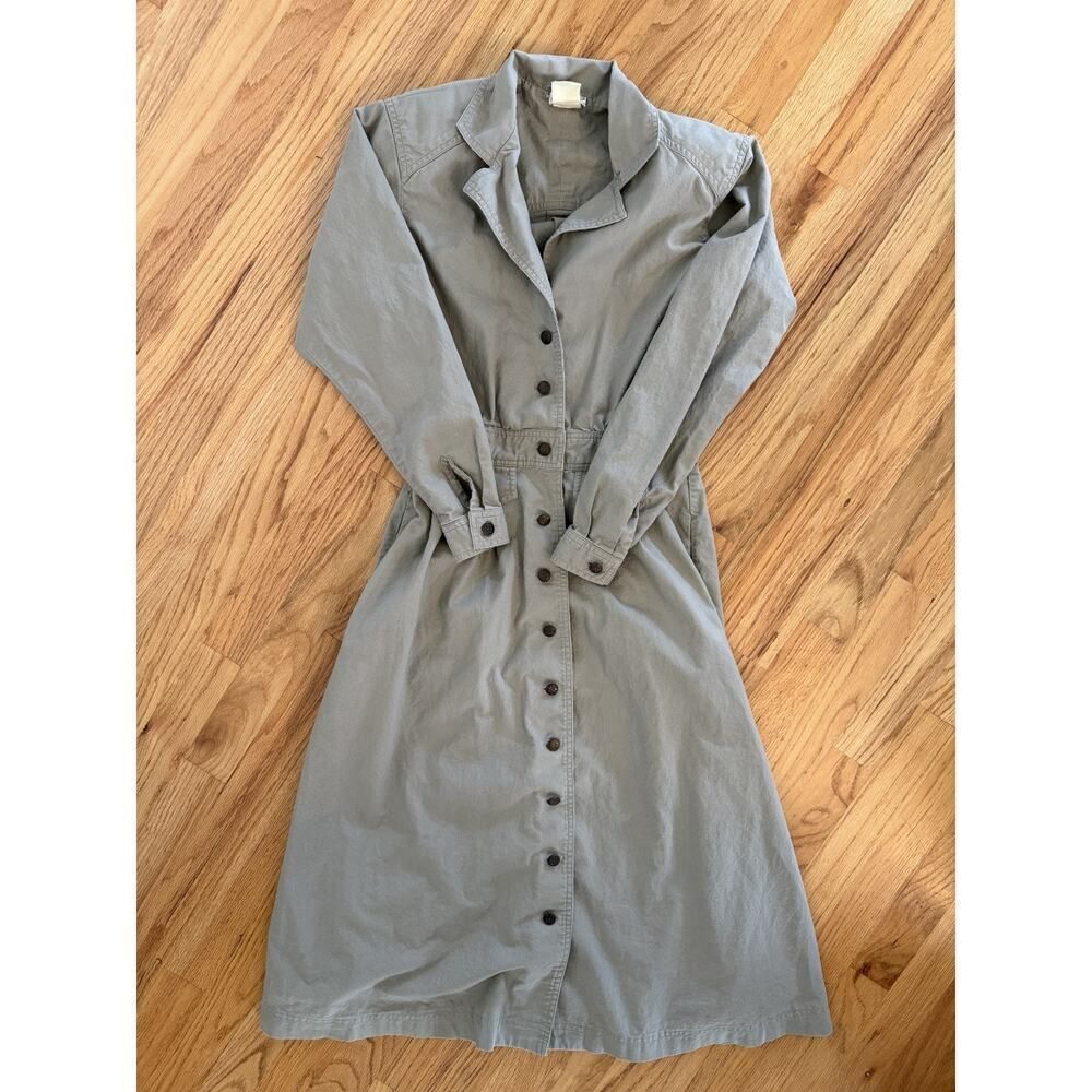 Vintage Impromptu Women's Khaki Utility Dress - Size S